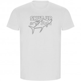 тениска,мъжки,тениски,kruskis,shut,up,and,fish,eco,short,sleeve,t,shirt,white