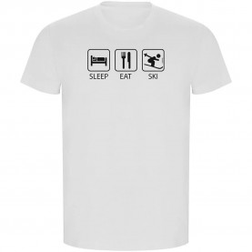 тениска,мъжки,тениски,kruskis,sleep,eat,and,ski,eco,short,sleeve,t,shirt,white