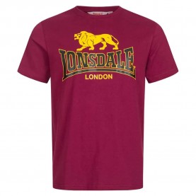 тениска,мъжки,тениски,lonsdale,taverham,short,sleeve,t,shirt,oxblood,(red)
