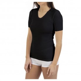дамско,бельо,дамски,бикини,и,танкини,lacotex,short,sleeve,base,layer,black