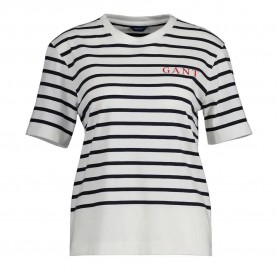 тениска,дамски,тениски,gant,logo,striped,short,sleeve,t,shirt,blue,(evening,blue)