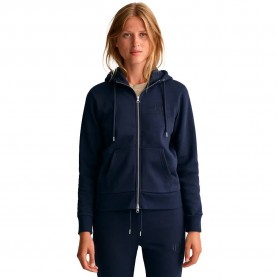 блуза,дамски,блузи,gant,reg,tonal,shield,full,zip,sweatshirt,blue,(evening,blue)