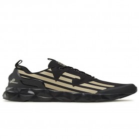 Маратонки EA7 EMPORIO ARMANI X8X033 XCC52 trainers - Black (Triple Black / Gold Red) маратонки,мъжки,маратонки,дамски,маратонки,ea7,emporio,armani,x8x033,xcc52,trainers,black,(triple,black,gold,red)