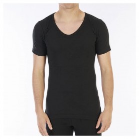 мъжко,бельо,lacotex,short,sleeve,v,neck,base,layer,black,6,(black)