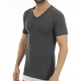 мъжко,бельо,lacotex,v,neckshort,sleeve,base,layer,black,(grey)