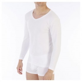 мъжко,бельо,lacotex,short,sleeve,v,neck,base,layer,white,15,(white)