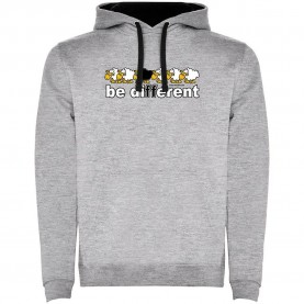 суичър,мъжки,пуловери,kruskis,be,different,apnea,two,colour,hoodie,heather,grey,black,(grey)