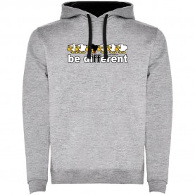 суичър,мъжки,пуловери,kruskis,be,different,train,two,colour,hoodie,heather,grey,black,(grey)