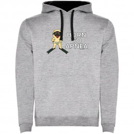 суичър,мъжки,пуловери,kruskis,born,to,apnea,two,colour,hoodie,heather,grey,black,(grey)
