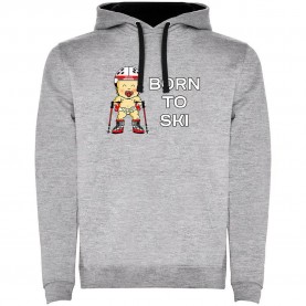 суичър,мъжки,пуловери,kruskis,born,to,ski,two,colour,hoodie,heather,grey,black,(grey)