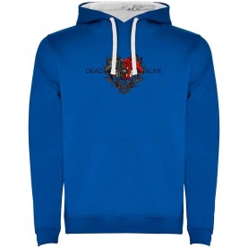 суичър,мъжки,пуловери,kruskis,dead,or,alive,two,colour,hoodie,royal,blue,white,(blue)