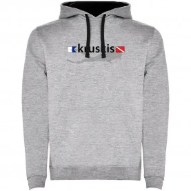 суичър,мъжки,пуловери,kruskis,diver,flags,two,colour,hoodie,heather,grey,black,(grey)