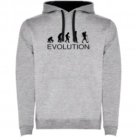 суичър,мъжки,пуловери,kruskis,evolution,hiking,two,colour,hoodie,heather,grey,black,(grey)