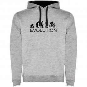 суичър,мъжки,пуловери,kruskis,evolution,mtb,two,colour,hoodie,heather,grey,black,(grey)