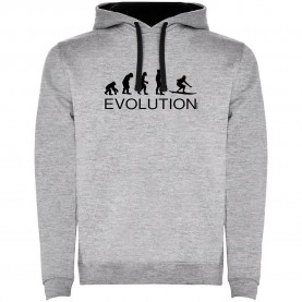 суичър,мъжки,пуловери,kruskis,evolution,surf,two,colour,hoodie,heather,grey,black,(grey)