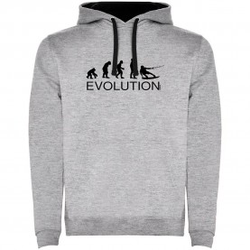 суичър,мъжки,пуловери,kruskis,evolution,wake,board,two,colour,hoodie,heather,grey,black,(grey)