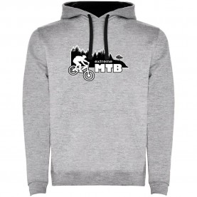 суичър,мъжки,пуловери,kruskis,extreme,mtb,two,colour,hoodie,heather,grey,black,(grey)