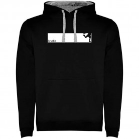 суичър,мъжки,пуловери,kruskis,frame,football,two,colour,hoodie,black,grey,(black)