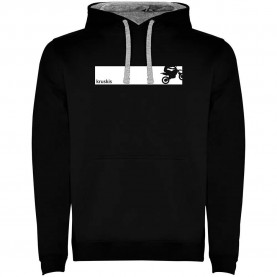 суичър,мъжки,пуловери,kruskis,frame,mx,two,colour,hoodie,black,grey,(black)