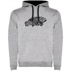 суичър,мъжки,пуловери,kruskis,grouper,tribal,two,colour,hoodie,heather,grey,black,(grey)