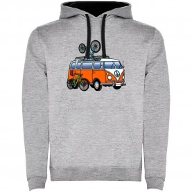 суичър,мъжки,пуловери,kruskis,hippie,van,mtb,two,colour,hoodie,heather,grey,black,(grey)