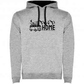 суичър,мъжки,пуловери,kruskis,home,two,colour,hoodie,heather,grey,black,(grey)
