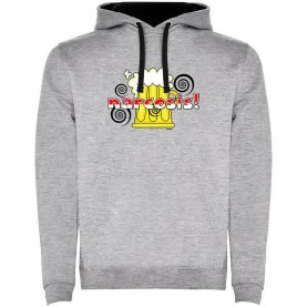 суичър,мъжки,пуловери,kruskis,narcosis,two,colour,hoodie,heather,grey,black,(grey)