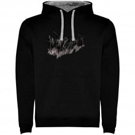 суичър,мъжки,пуловери,kruskis,peloton,two,colour,hoodie,black,grey,(black)