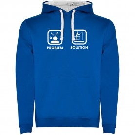 суичър,мъжки,пуловери,kruskis,problem,solution,fish,two,colour,hoodie,royal,blue,white,(blue)