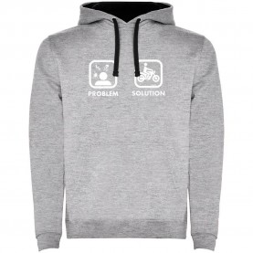 суичър,мъжки,пуловери,kruskis,problem,solution,ride,two,colour,hoodie,heather,grey,black,(grey)