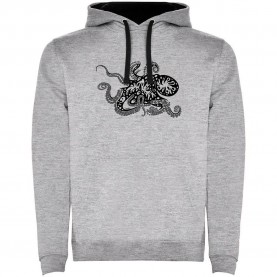 суичър,мъжки,пуловери,kruskis,psychedelic,octopus,two,colour,hoodie,heather,grey,black,(grey)
