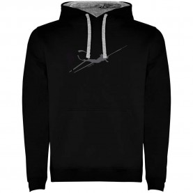 суичър,мъжки,пуловери,kruskis,shadow,spearfish,two,colour,hoodie,black,grey,(black)