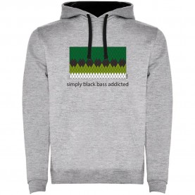 суичър,мъжки,пуловери,kruskis,simply,black,bass,addicted,two,colour,hoodie,heather,grey,black,(grey)