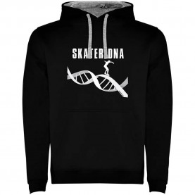 суичър,мъжки,пуловери,kruskis,skateboard,dna,two,colour,hoodie,black,grey,(black)