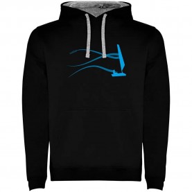 суичър,мъжки,пуловери,kruskis,stella,sail,two,colour,hoodie,black,grey,(black)
