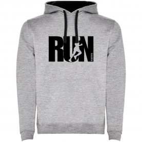 суичър,мъжки,пуловери,kruskis,word,run,two,colour,hoodie,heather,grey,black,(grey)