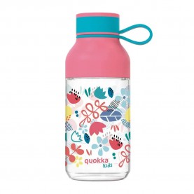 Quokka Tritan With Flower Hanger bottle - Clear / Pink (Multicolor) бутилки,за,вода,quokka,tritan,with,flower,hanger,bottle,clear,pink,(multicolor)