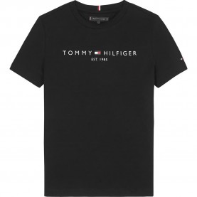 тениска,детски,тениски,tommy,hilfiger,essential,short,sleeve,t,shirt,black