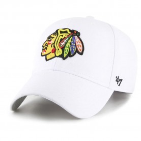 Шапка 47 NHL Chicago Blackhawks MVP cap - White (White) шапка,всички,шапки,47,nhl,chicago,blackhawks,mvp,cap,white,(white)