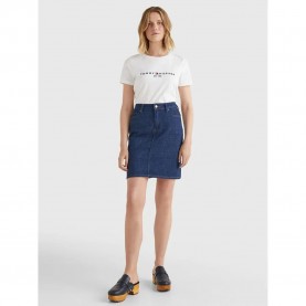 тениска,дамски,тениски,tommy,hilfiger,heritage,regular,short,sleeve,t,shirt,white