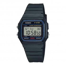 часовник,часовници,casio,f,91w,1yeg,watch,silver,(black)