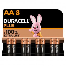 батерии,duracell,plus,extra,life,lr6,mn1500aa8,pack,aa,alkaline,battery,golden,(silver)