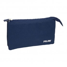 канцеларски,принадлежности,milan,5,pocket,1918,collection,pencil,case,blue,(navy,blue)
