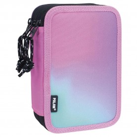 канцеларски,принадлежности,milan,filled,triple,decker,sunset,pencil,case,pink