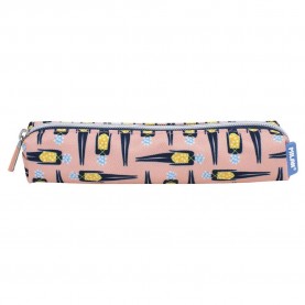 канцеларски,принадлежности,milan,mini,round,swims,2,special,series,pencil,case,pink,(pink,yellow)