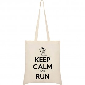 чанта,всички,чанти,kruskis,keep,calm,and,run,tote,bag,beige,(beige)