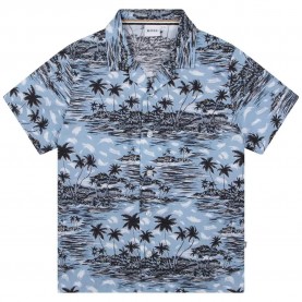 риза,с,къс,ръкав,детски,ризи,boss,j25o38,short,sleeve,shirt,blue