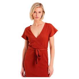 рокля,дамски,поли,и,рокли,protest,arai,short,sleeve,dress,chili,rust,(orange)