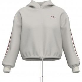 суичър,дамски,блузи,pepe,jeans,bibi,hoodie,white