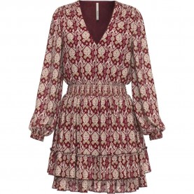 рокля,дамски,поли,и,рокли,pepe,jeans,gala,long,sleeve,short,dress,red
